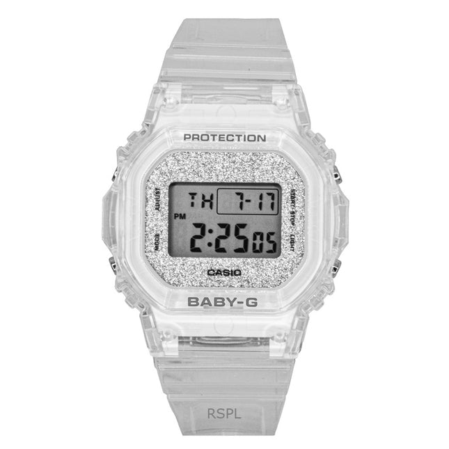 Casio Baby-G Digital Transparent Resin Strap Quartz BGD-565GC-7 100M Women's Watch