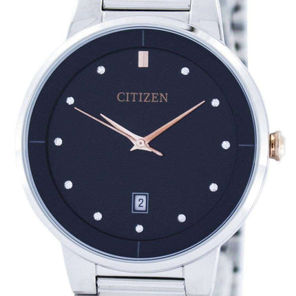 Citizen Quartz Diamond Accent Black Dial BI5014-58E Men's Watch