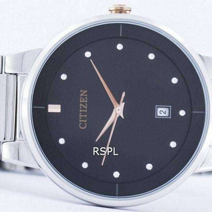 Citizen Quartz Diamond Accent Black Dial BI5014-58E Men's Watch