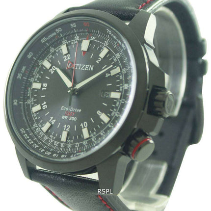 Citizen Eco-Drive Power Reserve GMT Pilot 200M BJ7075-02E Men's Watch