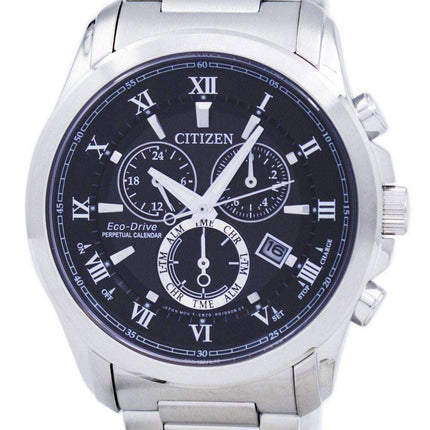 Citizen Eco-Drive Chronograph Perpetual Calendar Alarm BL5540-53E Men's Watch