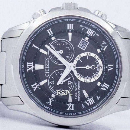 Citizen Eco-Drive Chronograph Perpetual Calendar Alarm BL5540-53E Men's Watch