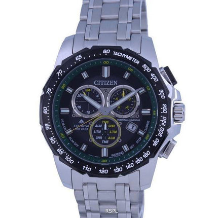 Citizen Promaster MX Chronograph Black Dial Eco-Drive BL5578-51E 200M Mens Watch