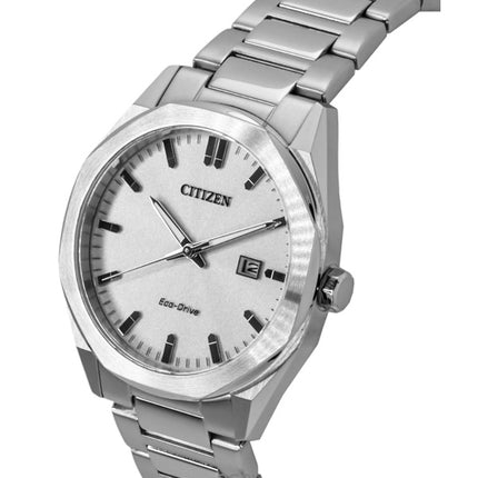 Citizen Eco-Drive Stainless Steel Silver Dial BM7600-81A 100M Men's Watch