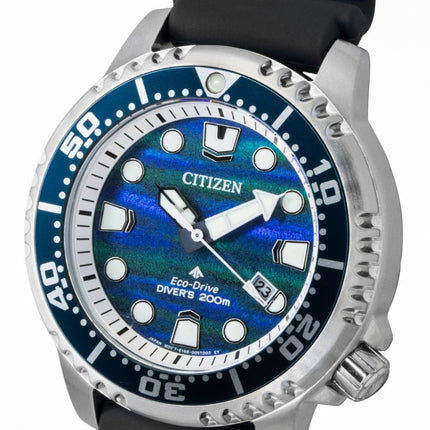 Citizen Promaster Limited Edition Polyurethane Strap Blue Dial Eco-Drive Diver's BN0167-09W 200M Men's Watch