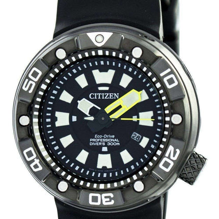 Citizen Promaster Eco-Drive Professional Diver's 300M DLC Japan Made BN0177-05E Men's Watch