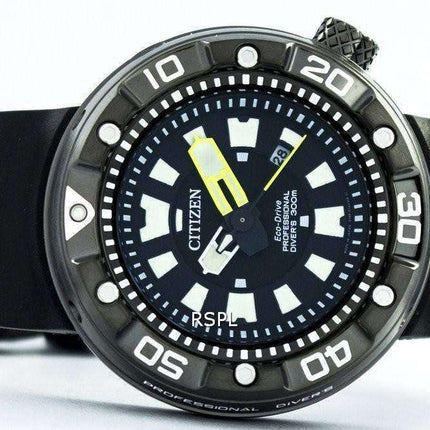 Citizen Promaster Eco-Drive Professional Diver's 300M DLC Japan Made BN0177-05E Men's Watch