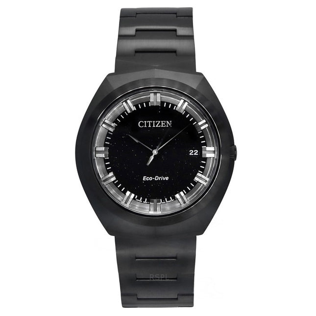 Citizen Eco-Drive 365 Stainless Steel Black Dial BN1015-52E 100M Men's Watch