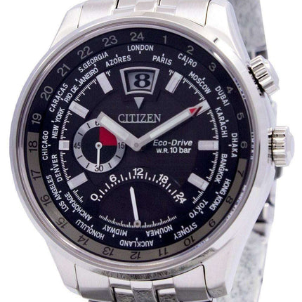 Citizen Retrograde Dual Time Eco-Drive World Time BR0010-56E
