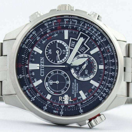 Citizen Promaster Eco-Drive Radio Controlled Titanium Chronograph Japan Made BY0121-51E Men's Watch