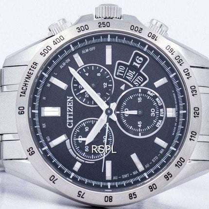 Citizen Direct Flight Eco-Drive Chronograph World Time Japan Made BY0130-51E Men's Watch