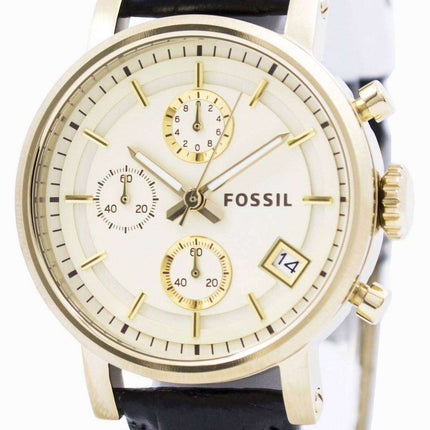 Fossil Original BoyFriend Chronograph Stainless Steel C181019-BLK Women's Watch