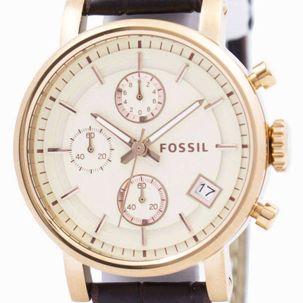 Fossil Original BoyFriend Chronograph Stainless Steel C181020-BRW Women's Watch