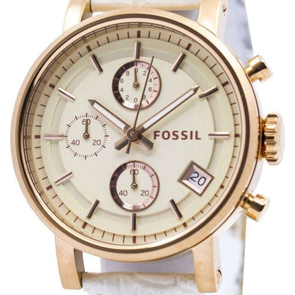 Fossil Original BoyFriend Chronograph Stainless Steel C181020-WHT Women's Watch
