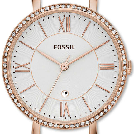 Fossil Jacqueline Date Display Stainless Steel C141016 Women's Watch