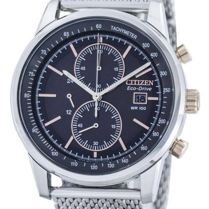 Citizen Eco-Drive Mesh Bracelet Chronograph CA0336-52H Men's Watch