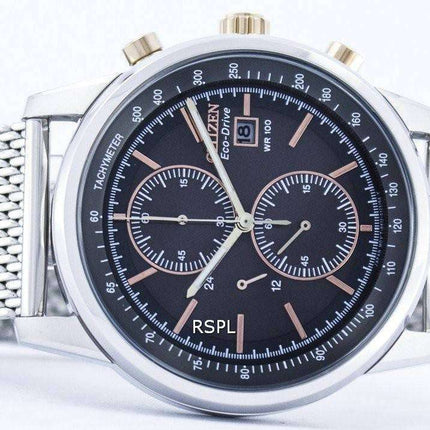 Citizen Eco-Drive Mesh Bracelet Chronograph CA0336-52H Men's Watch