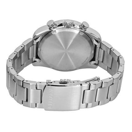 Citizen Eco-Drive Chronograph Stainless Steel Green Dial CA4640-50X 100M Men's Watch