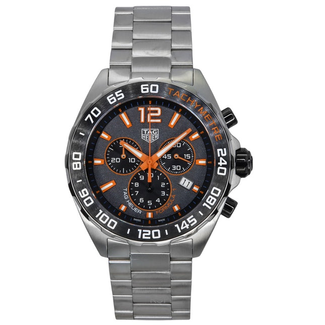 Tag Heuer Formula 1 Chronograph Stainless Steel Grey Dial Quartz Diver's CAZ101AH.BA0842 200M Men's Watch