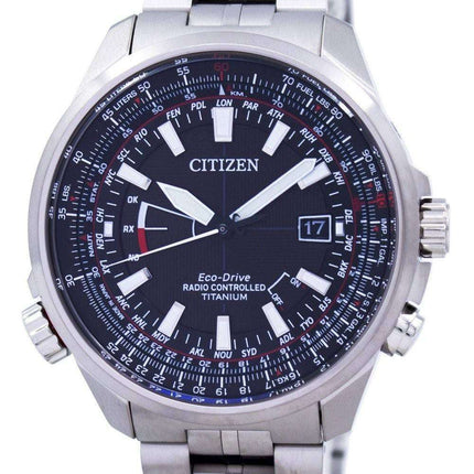 Citizen Eco-Drive Radio Controlled Perpetual Calendar World Time CB0141-55E Men's Watch