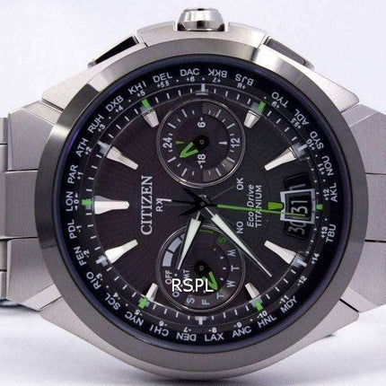 Citizen Eco-Drive Attesa Titanium Satellite Wave Air GPS 100M CC1086-50E Men's Watch