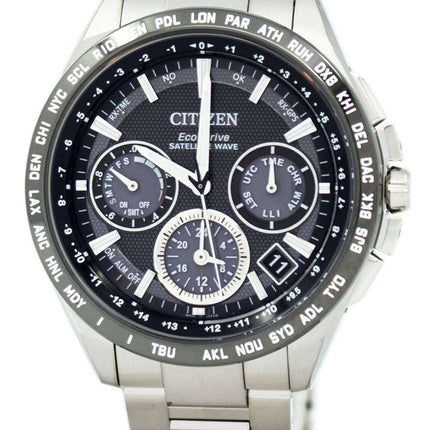 Citizen Eco-Drive Titanium Satellite Wave World Time CC9015-54E Men's Watch