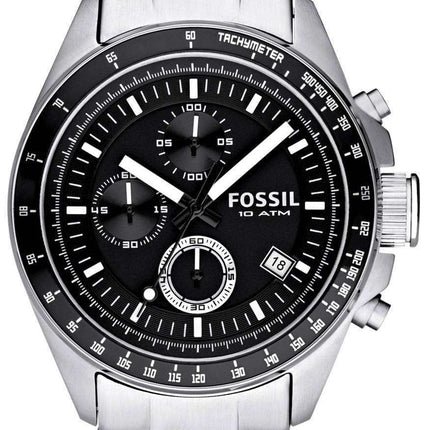 Fossil Decker Chronograph Black Dial CH2600 Men's Watch