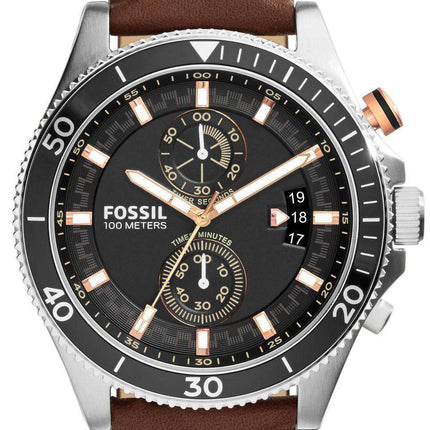Fossil Decker Chronograph Leather Strap CH2944 Men's Watch