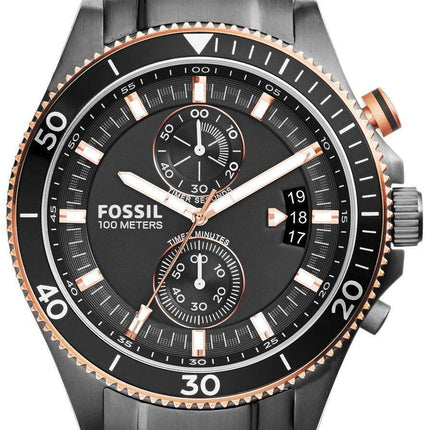 Fossil Decker Chronograph Smoke Tone Black Dial CH2948 Men's Watch
