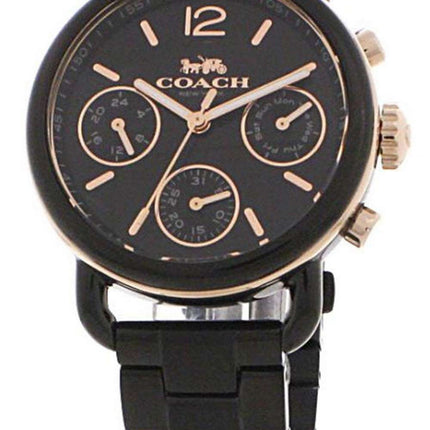 Coach Delancey Chronograph Black Dial Stainless Steel Quartz 14502840 Womens Watch