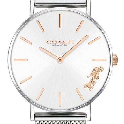 Coach Perry Silver Dial Stainless Steel Mesh Quartz 14503124 Womens Watch