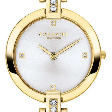 Coach Chrystie Gold Tone Stainless Steel Crystal Accents Quartz 14503318 Womens Watch