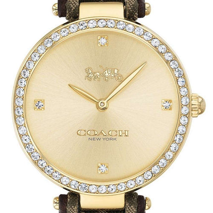 Coach Park Jacquard Signature C Crystal Accents Quartz 14503456 Womens Watch