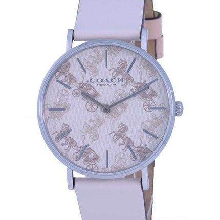 Coach Perry Beige Dial Calf Leather Quartz CO14503553 Women's Watch