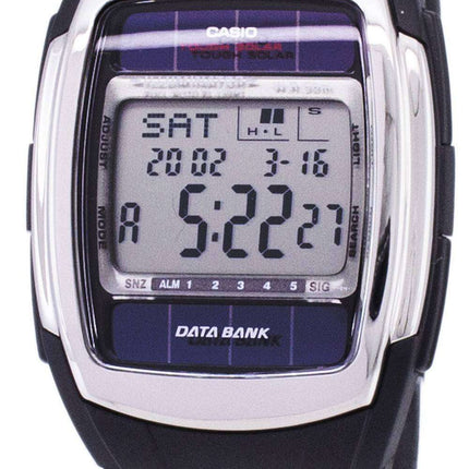 Casio Digital Tough Solar Data Bank 5 Alarm DB-E30-1AVDF DB-E30-1AV Men's Watch