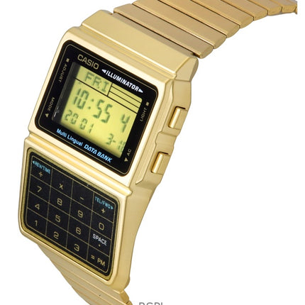 Casio Digital Stainless Steel Data Bank Multi-Lingual DBC-611G-1DF DBC611G-1DF Men's Watch
