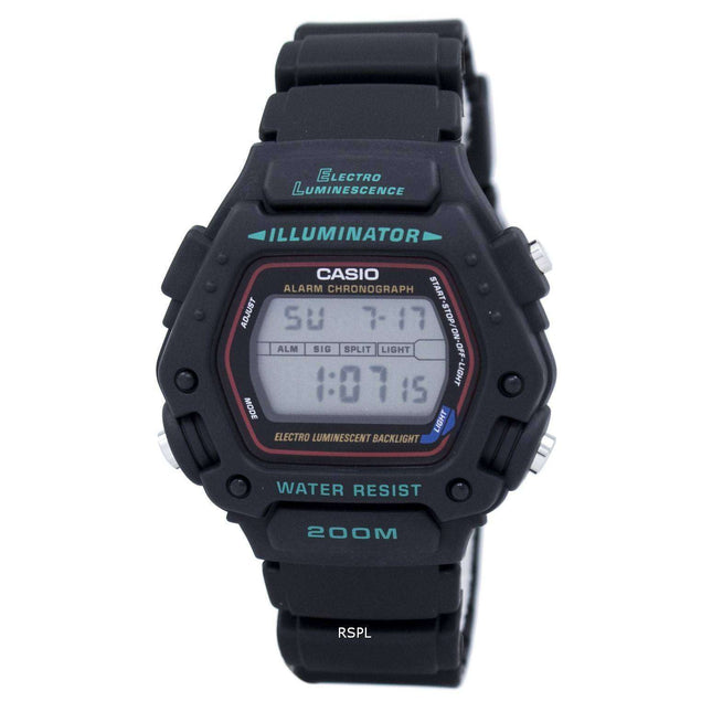 Casio Digital Classic Alarm Chronograph WR200M DW-290-1VS DW-290-1 Men's Watch