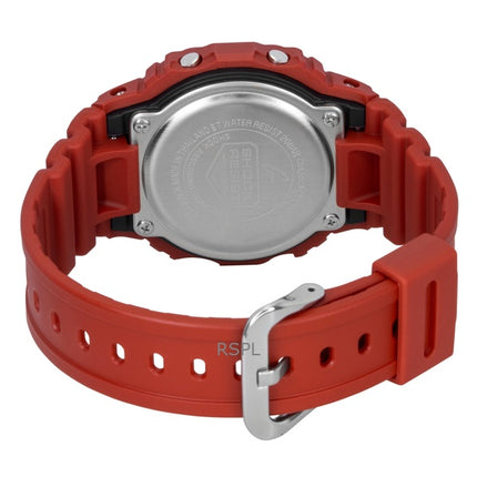 Casio G-Shock Digital Red Bio-Based Resin Strap Quartz DW-5600RRB-4 200M Men's Watch