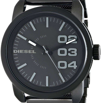 Diesel Black Dial Black Textured Steel WR100M DZ1371 Men's Watch