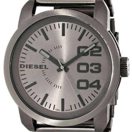 Diesel Double Down Grey Dial Ion Plated DZ1558 Men's Watch