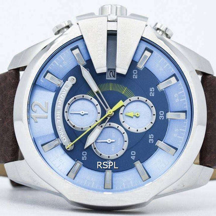 Diesel Mega Chief Chronograph Blue Dial DZ4281 Men's Watch