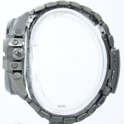 Diesel Mega Chief Quartz Chronograph Grey Dial Black IP DZ4282 Men's Watch