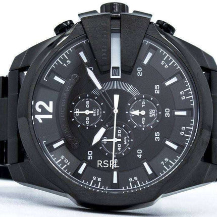 Diesel Mega Chief Quartz Chronograph Black IP DZ4283 Men's Watch