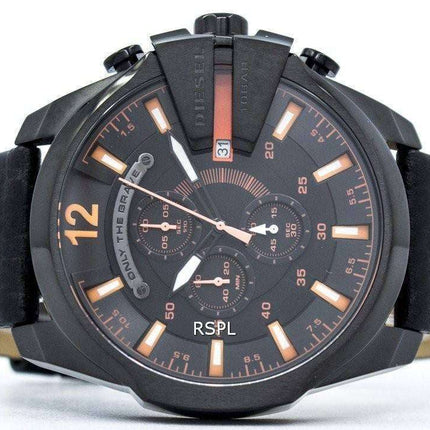 Diesel Mega Chief Chronograph Black Dial 100M DZ4291 Men's Watch
