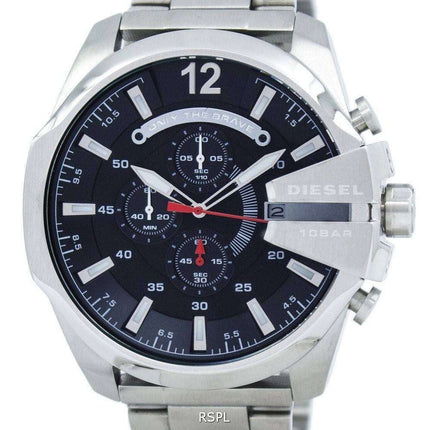 Diesel Mega Chief Quartz Chronograph Black Dial DZ4308 Men's Watch