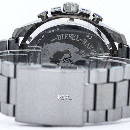 Diesel Mega Chief Chronograph Blue Dial 100M DZ4329 Men's Watch