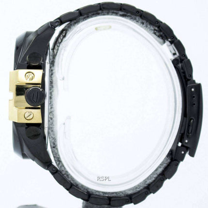 Diesel Mega Chief Quartz Chronograph Black Dial Black IP DZ4338 Men's Watch