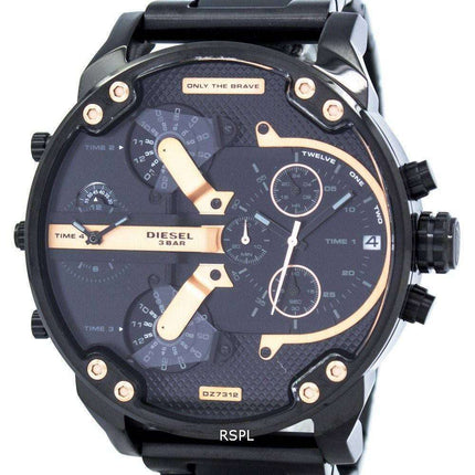 Diesel Mr. Daddy 2.0 Oversized Chronograph Black Dial DZ7312 Men's Watch