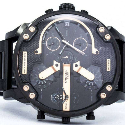 Diesel Mr. Daddy 2.0 Oversized Chronograph Black Dial DZ7312 Men's Watch