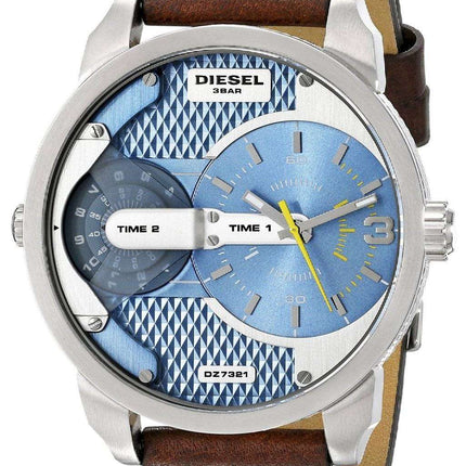 Diesel Mini Daddy Dual Time Brown Dial DZ7321 Men's Watch